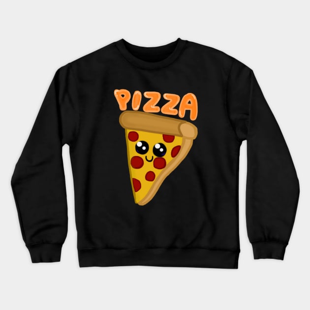 Kawaii Pizza Crewneck Sweatshirt by CatGirl101